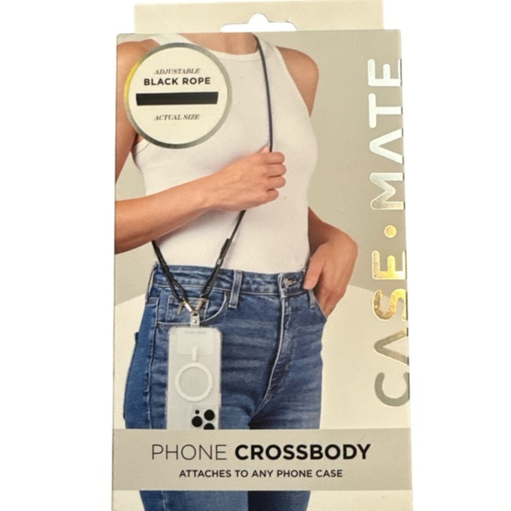 Case-Mate Phone Crossbody with Adjustable Black Rope